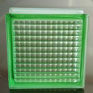 Green Parallel Glass Block
